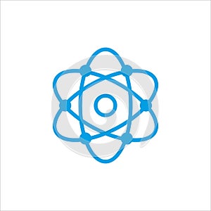 atom icon vector illustration